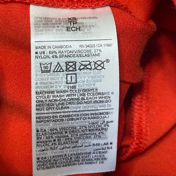 Old Navy Stevie Women's Red High Rise Flared Bootcut Trousers Pants Size XS - Picture 5 of 5